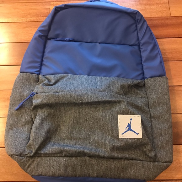 nike blue large logo backpack